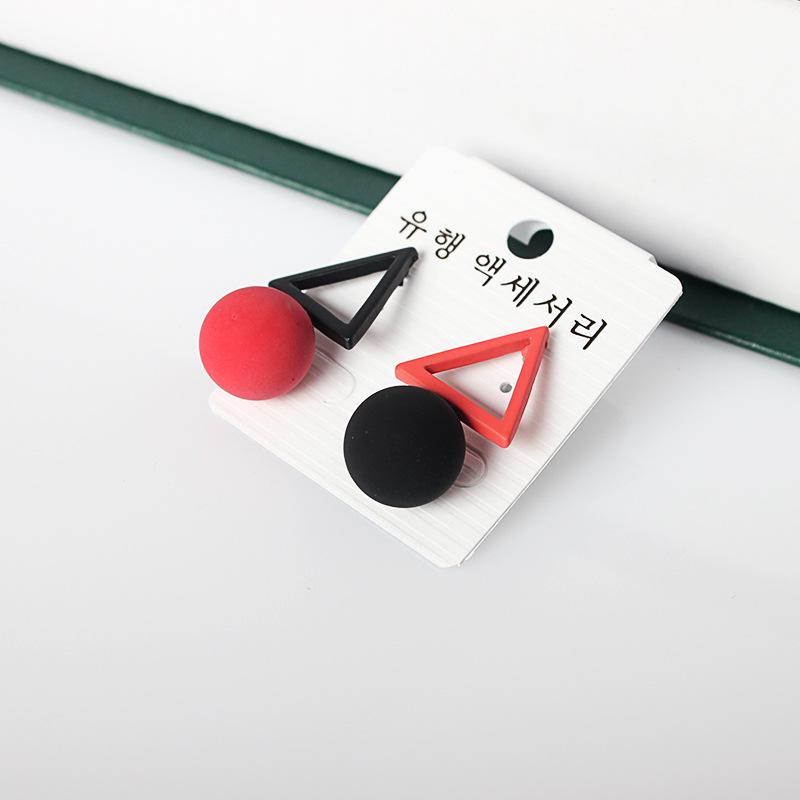 Серьги с геометрическими фигурами