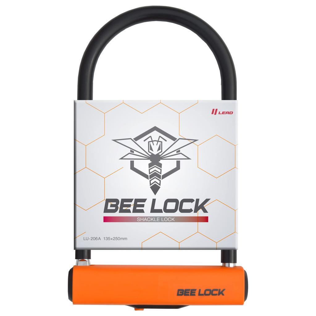LEAD Bee Lock Motorcycle Shackle 135 x 14mm Lock, Lock, 250mm, Diameter, LU-206A