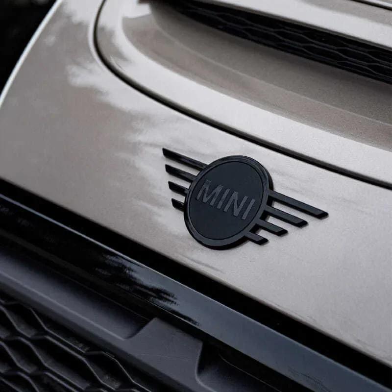 For BMW 5SE28 3D ABS Car Front Head Emblem Rear Sticker Logo for BMW Mini Coopers F54 F55 F56 F57 Refit Replacement Badge Exterior Accessories