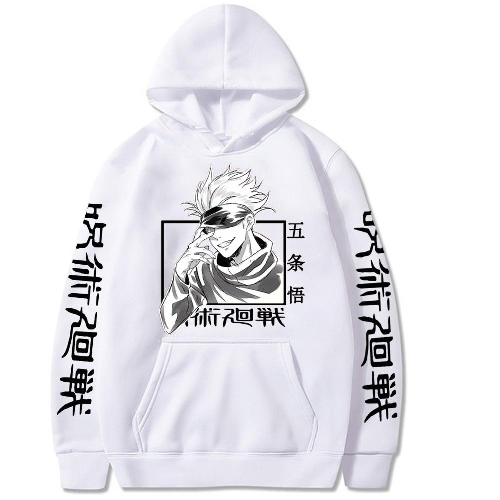 6 Colors Jujutsu Kaisen Hoodie Hip Hop Anime Pullovers Tops Loose Long Sleeves Autumn Man Cloth