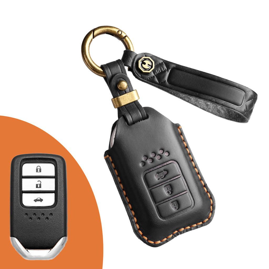 Ретро чехол для ключа подходит для кожаного чехла для ключа Honda CRV Lingpai XRV 10-го поколения Civic Accord Crown Fit.