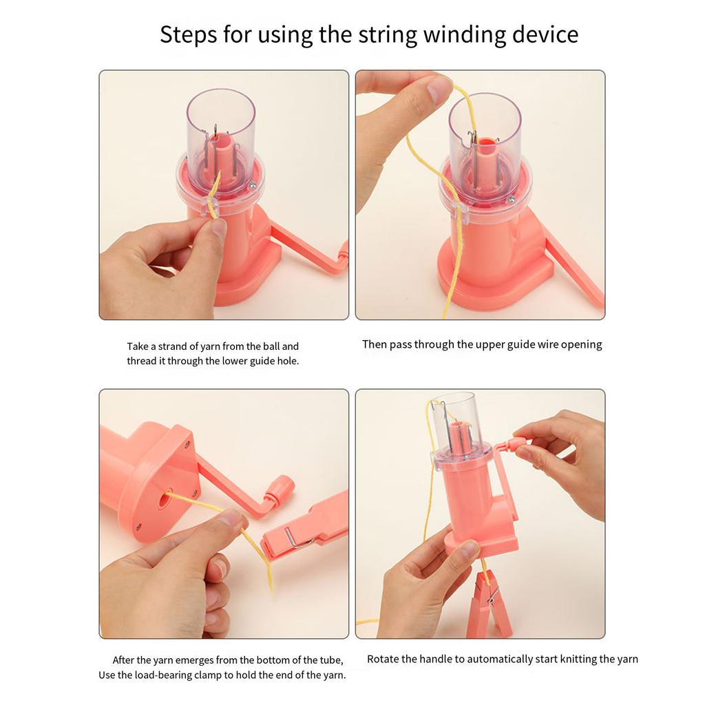 Hand Knitting Machine Needle Thread Tool Set Household Weavers Multicolor Yarn Knitting Tool for DIY Sewing Crocheting