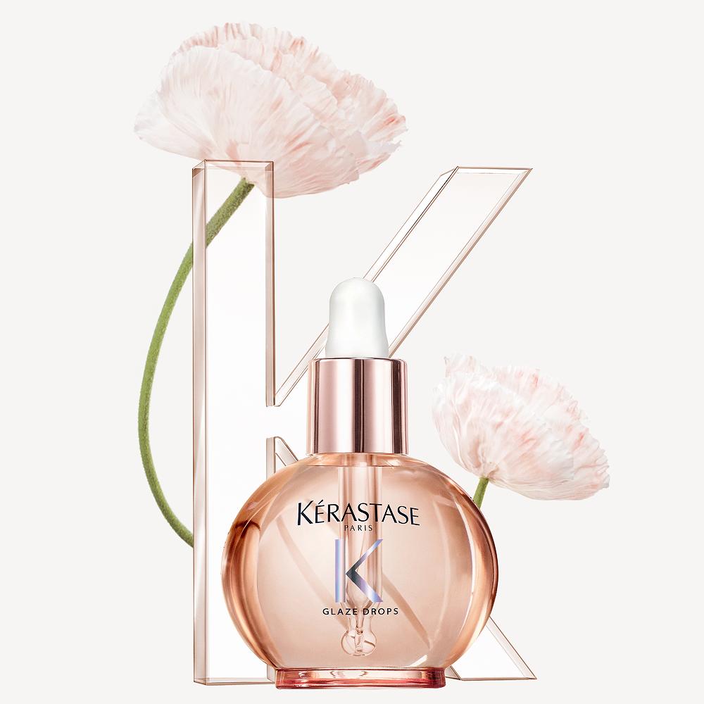 [KERASTASE] Gloss Absolu Glaze Drops Anti-Frizz High-Gloss Hair Oil Floral Bouquet 45ml