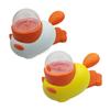 2-in-1 Interactive Dog Treat Dispensing Toy Duck/Cat Shaped Food Puzzle Slow Feeder Toy for Small Medium Dogs Promotes IQ Training