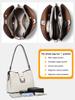 Zency Genuine Leather Designer Noble Shopper Shoulder Bag Commuter Large Bucket Handbag Women Tote Underarm Bags Cross Body Bag