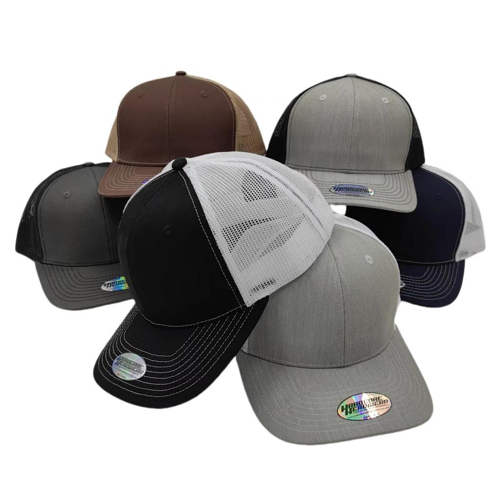 Fishing Embroidered Woven Patch Logo 6 Panel Dad Hat Mesh Snapback Gorras Richardson 112 Trucker Hat Custom Caps