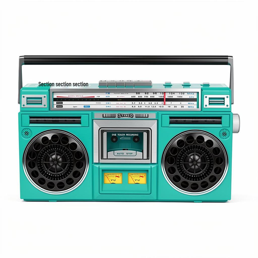 Ретро-кассетный плеер и Bluetooth-колонка FM - Ностальгический стереомагнитофон для улицы