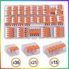 75pc For Wago 221 Electrical Connectors Wire Block Clamp Terminal Cable Reusable