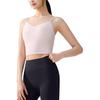 Casual Simple Solid Color Comfortable Sports Vest Women Tops Winter-Pink 962527103-1