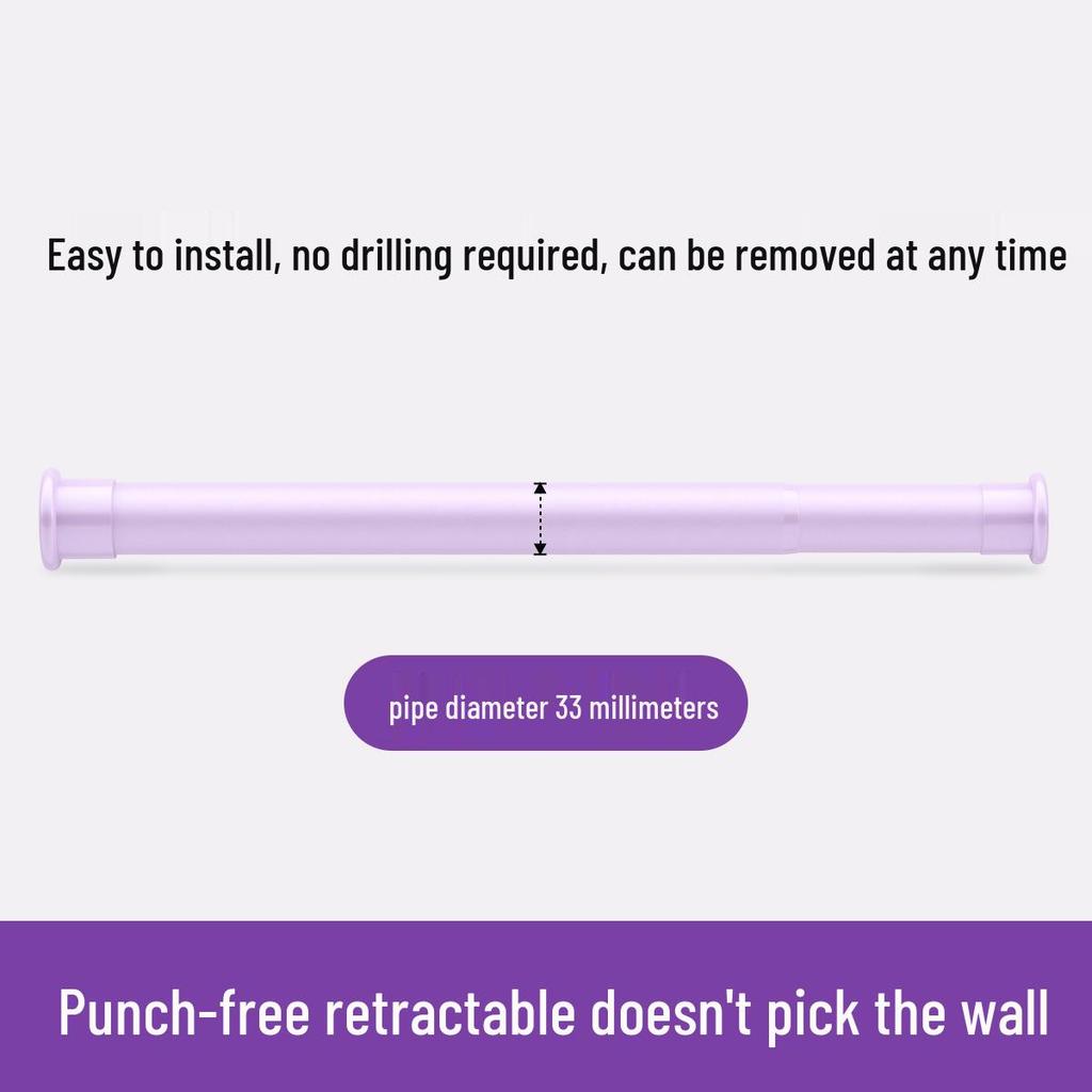 Телескопический карниз: Безударный, многоцелевой для спальни, гардероба, гостиной, душа или сушки одежды.