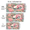 Pink Axolotl Theme Mouse Pad Large Computer Office Game Table Mat Rubber Anti-slip Stitched Keyboard Mat 90x40 XXL Desk Pads