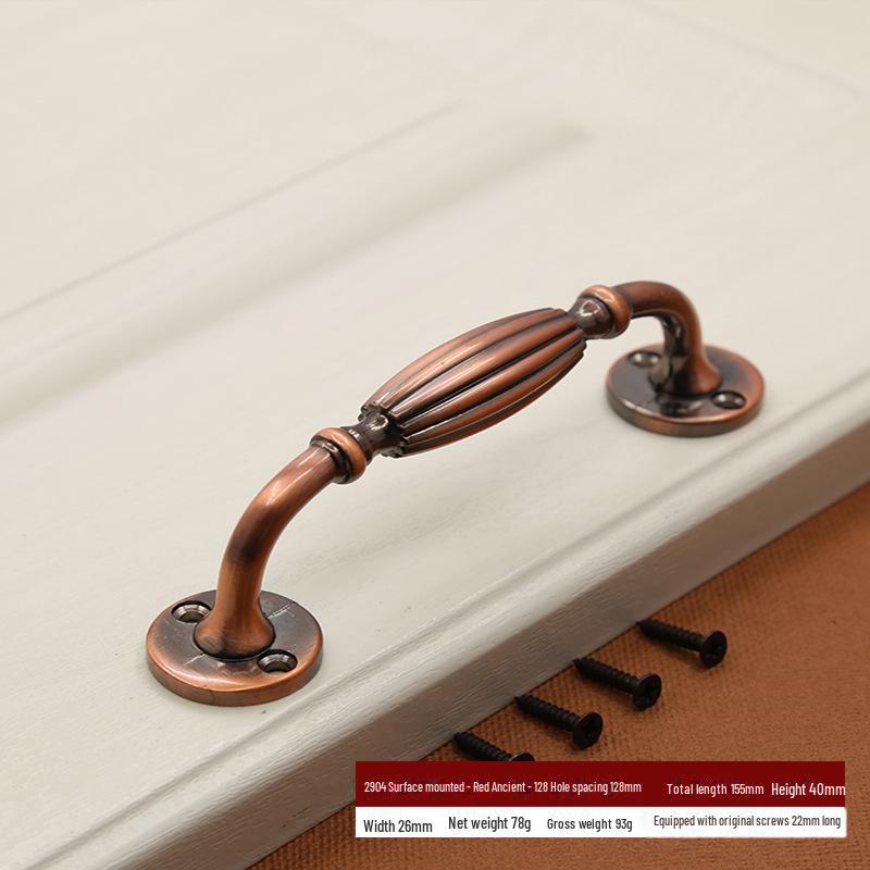 Classical European Antique Zinc Alloy Exposed Handle for Cabinet and Sliding Doors