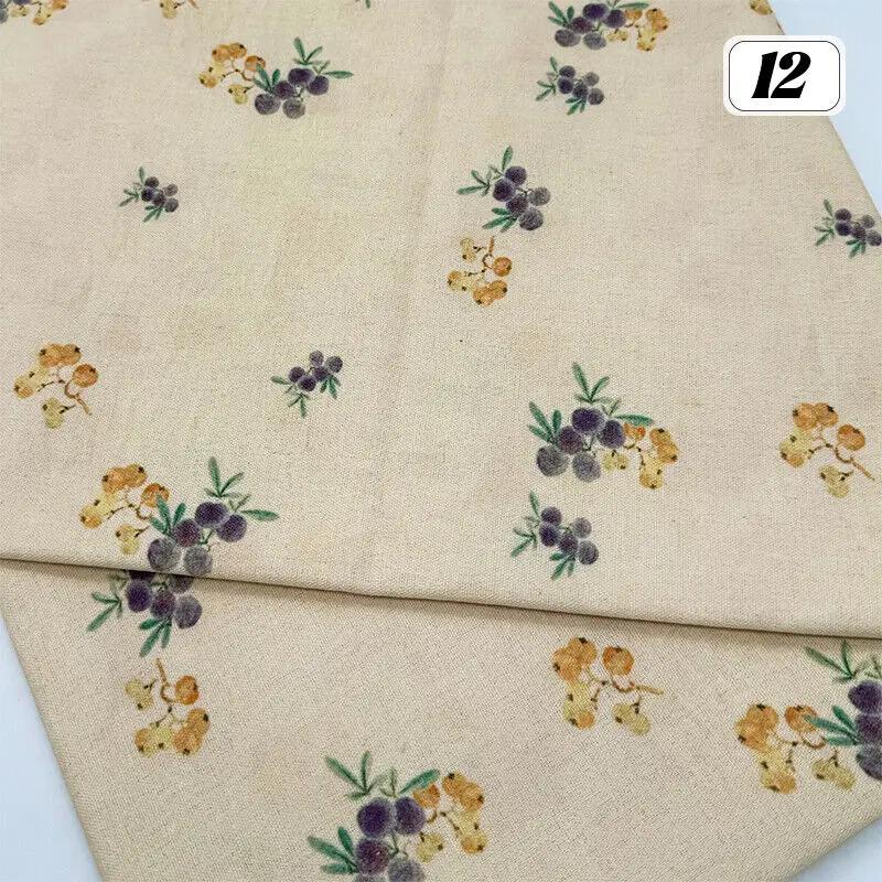 Хлопковая льняная ткань Китайский стиль Ретро Принт Платье Ханьфу Швейные поделки DIY Ципао Платье Ханьфу Ткань для шитья Одежда Поставки