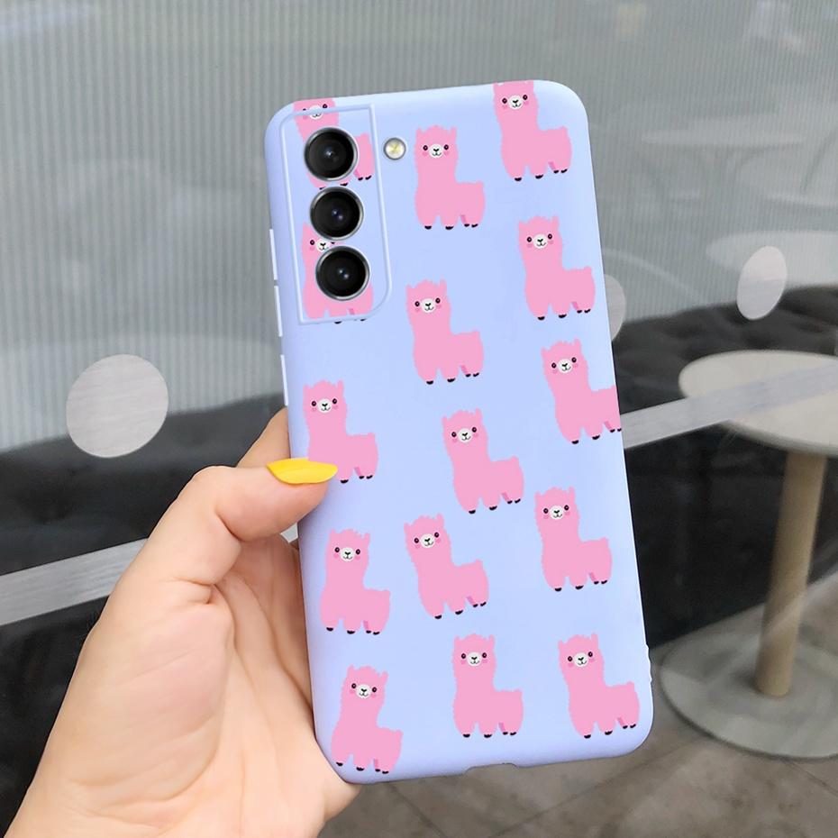 For Samsung Galaxy S22 5G Phone Case Cute Rainbow Milk Cow Painted Cover For Samsung S22 Plus S 22 Ultra Soft Silicon Fundas