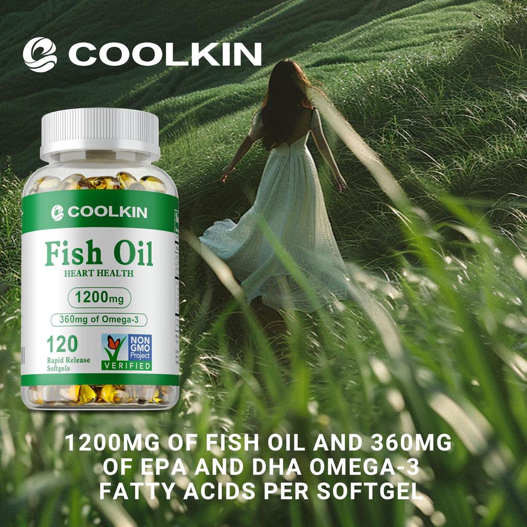 Coolkin - 1200mg Fish Oil Capsules - Heart Health