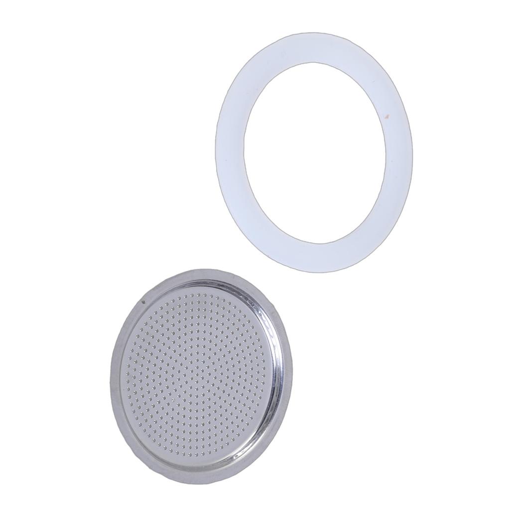 Coffee Machine Replacement Parts Stainless Steel Filter and Flexible Silicones Gasket Seal Espresso Maker Accessories