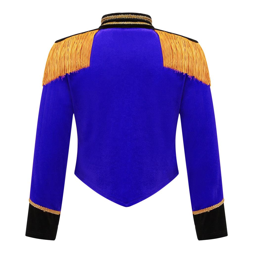 Костюм барабанщика для девочек и мальчиков, форма для марширующего оркестра, главарь барабанщиков, костюм принца для костюмированного представления на Хэллоуин