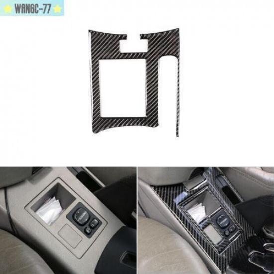 For Toyota RAV4 2006-12 Carbon Fiber Console Handbrake Switch Button Frame Trim