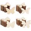 10pcs Wooden Butterfly Blank Slice Kids Painting Toy Easter Home Decoration Wedding Birthday Party Gift Unfinished DIY Crafts