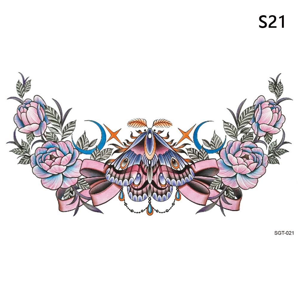 Large Chest Waist Shoulder Back Waterproof Temporary Tattoo Sticker Cross