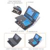 1pc of Baellerry Men'S Short Wallet, Multi-Card Slot Zippered Coin Purse, Matte Faux Leather Vertical Wallet