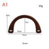 Lightweight Natural Wood Arch Bag Handle 1Pcs Replacement Accessory for Handmade Crochet Knit Bag Purse Making Crafts