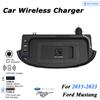 15W Car Wireless Charger For Ford Mustang 2015-2023 QI Phone Charger Panel 27W Wired Fast Charger Pad Modified Car Accessories