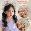Beads Butterfly Fairy Hair Hoop Bohemia Style Wreath Headband Girls Garland  Stage Performance