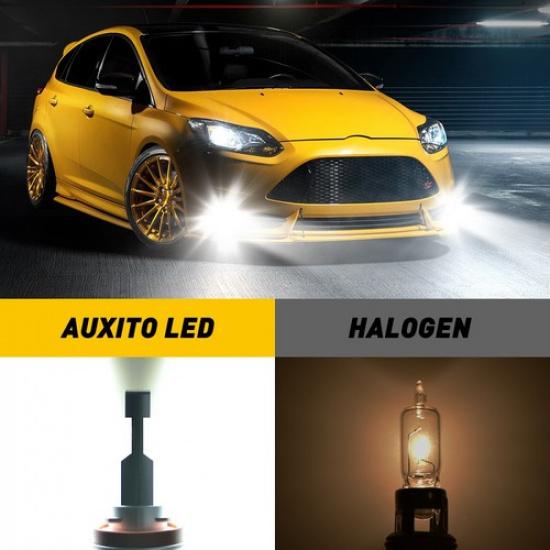 Pair H11 LED Headlight High Low Beam Bulbs Super Bright CANbus High Power