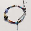 BONBEAU Kitsch Motives Charm Beads Knot Bracelet Kitsch Smile Teddy Bear Charm Beads Thread Bracelet Knot Bracelet