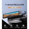 H330 11.26" Rearview Mirror 3 Cameras Front Inside Rear 4K+1080P+1080P Dash Cam Infrared Night Vision WIFI GPS Video Recorder