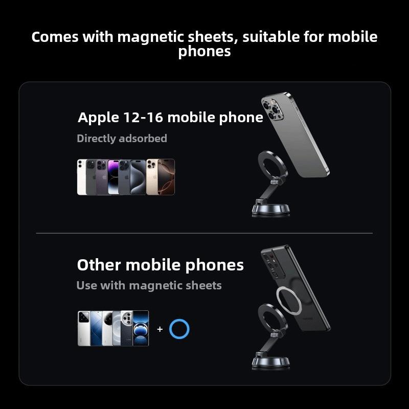 Магнитный автомобильный держатель для телефона, регулируемый на 360°, автомобильный держатель для сотовых телефонов для всех смартфонов