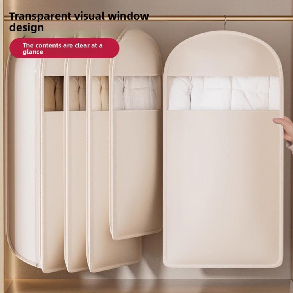 Новый Пуховик Компрессионный Пылезащитный Чехол Гардероб Одежда Пылезащитный Мешок - Подвесные Бытовые Прозрачные Чехлы для Вешалок для Одежды, Органайзер для Хранения, Экономящий Место