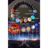 Браслет унисекс из натурального камня солнечной системы Row Of Planets