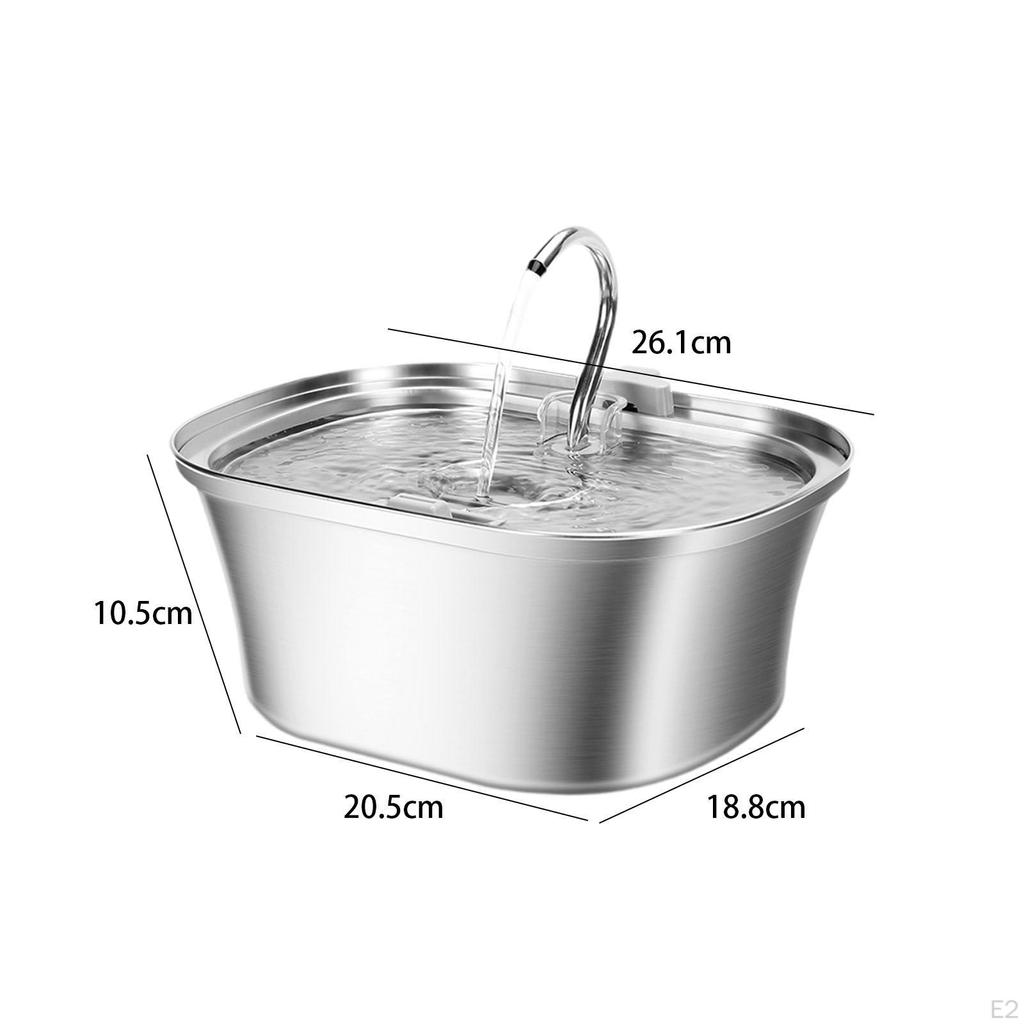 Фонтан из нержавеющей стали для кошек, кормление кошек, поение, питье без окна