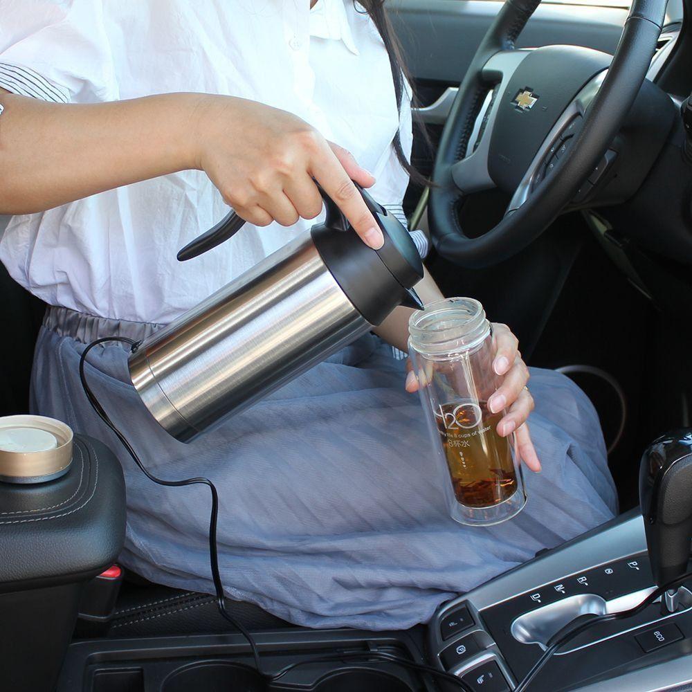 Portable Car Electric Kettle 12V24V Car Heated Water Bottle Coffee Tea Heating
