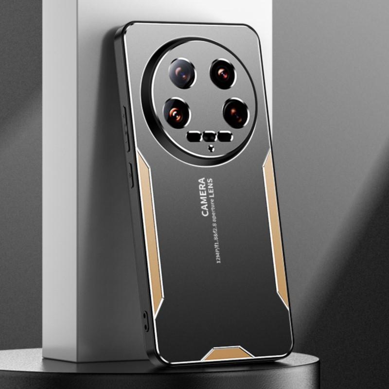 Для Xiaomi 14 Ultra чехол металлический алюминиевый чехол защитный объектив Frost чехол для Xiaomi mi 14 Ultra предотвращает появление отпечатков пальцев металл + ТПУ