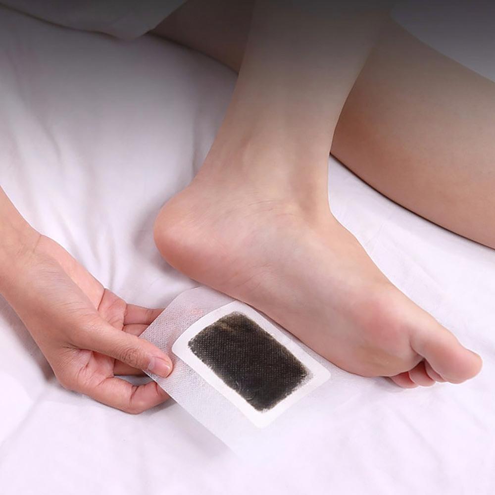 Патч для ног Detox (Патчи+ Клеи) Пластыри с полынью и имбирем, детоксикация, токсины, сон, похудение, травяная палочка от сырости