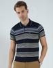 Mens Striped Collar Neck T-Shirt