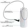 Transparent Brake Fluid Reservoir 1L Brake Bleeder Bottle with 60cm Hose & Universal Rubber Adapter Manual Brake Bleeder Device