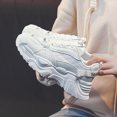 Новые папины кроссовки женские весенние студенческие спортивные кроссовки для бега повседневная обувь на высокой толстой подошве