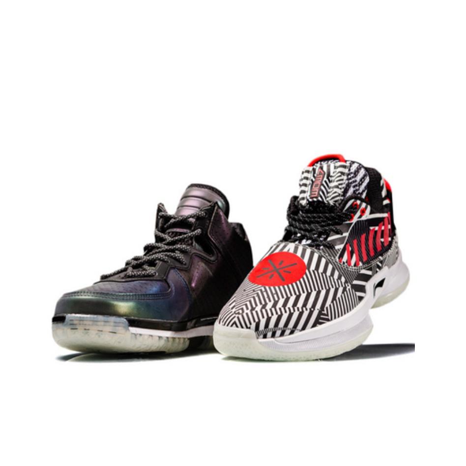 Мужские кроссовки Li Ning Wade Way Remix 2/6 Set из кожи, удобные, повседневные, с высоким берцем, для баскетбола, ABAN079-16