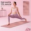 Foldable TPE Yoga Mat Thickened Anti-slip Exercise Floor Pad High-Density Eco-Friendly Foam Pilates Mat