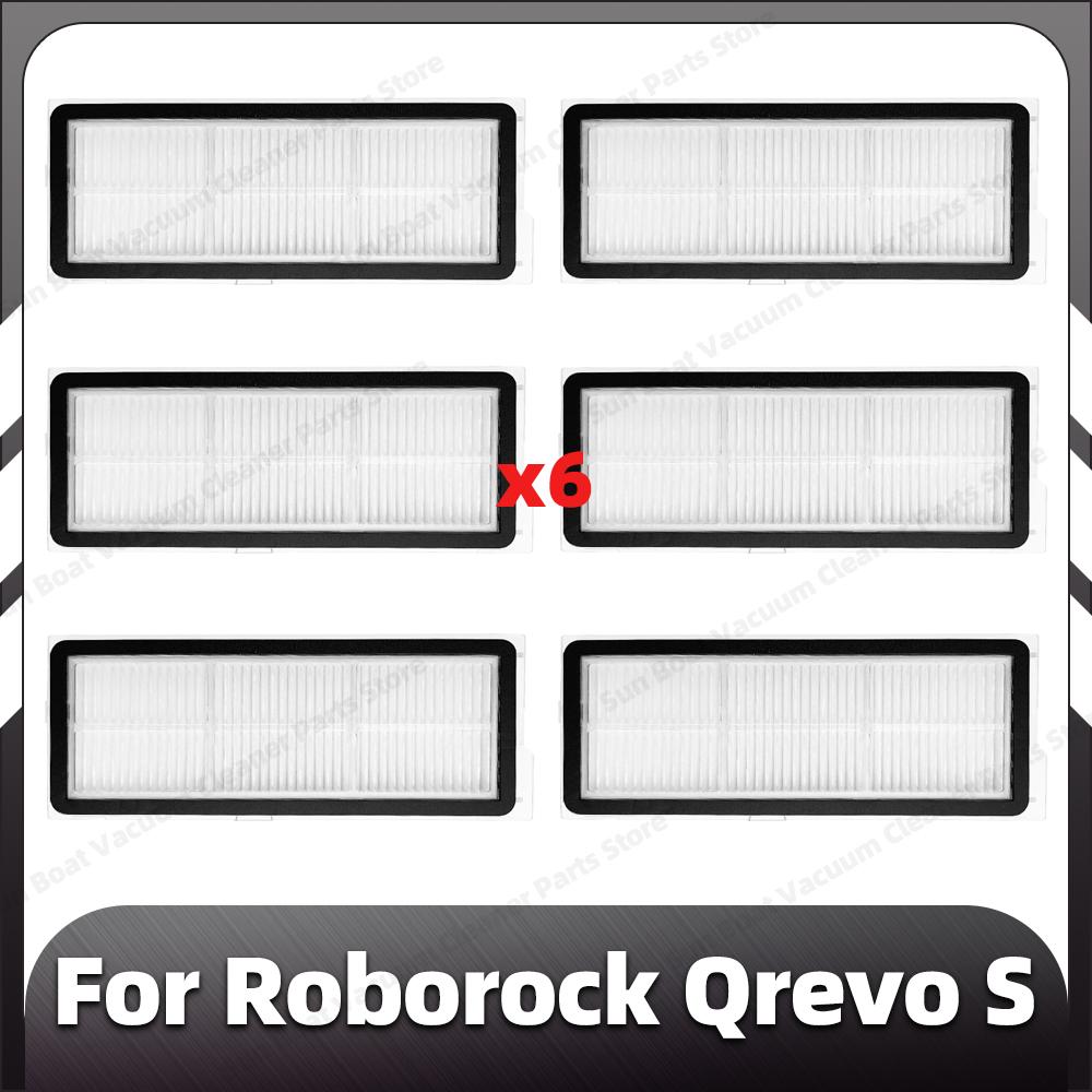 Compatible for Roborock Qrevo S Replacement Main Side Brush HEPA Filter Mop Pad Dust Bags Spare Parts Accessories