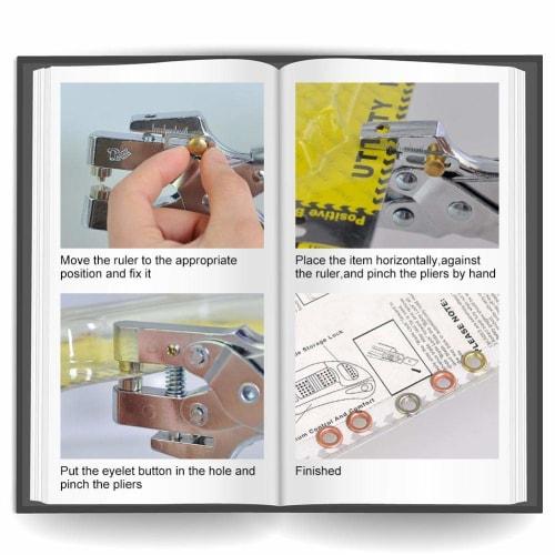 Hilitand Eyelet Punch with 100 Hollow Rivets MW-8307