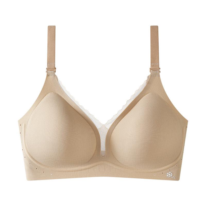 Spring and summer soft support lifting non-marking gathering cool bacteriostatic thin underwear water drop cup anti-sagging collection breast bra