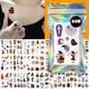 Nizel Children's Halloween Wound Tattoo Sticker Kids Henna Tattoo Replica, 1 Set, Halloween Mini A Set (60 Sheets) (A+B)