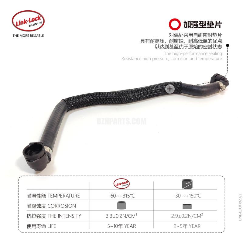 LINK-LOCK Coolant Pipe Secondary Kettle to Inlet Branch Water Pipe 17128623572 for BMW B48 1234 Series F20 f35 f32
