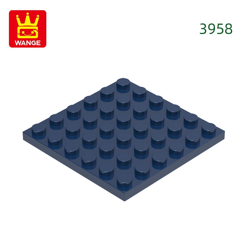 Нетоксичный 20 шт./лот 3958 Тонкая 6x6 точек Нижняя пластина Строительный блок Moc Цветные аксессуары Совместимые с Кирпичом Diy Детская игрушка