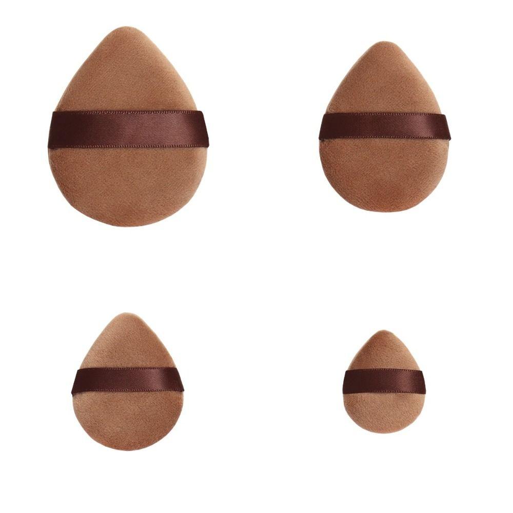 Professional Velvet Cosmetic Powder Puff S/M/L Thumb Air Cushion Puff Mini Finger Puff Face